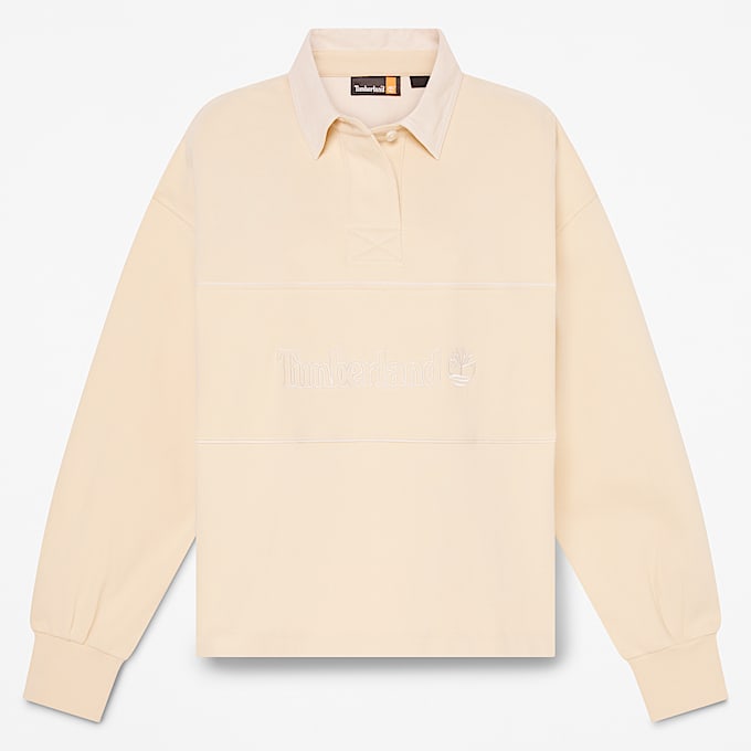 Polo de rugby Lush para mujer en beis - 1