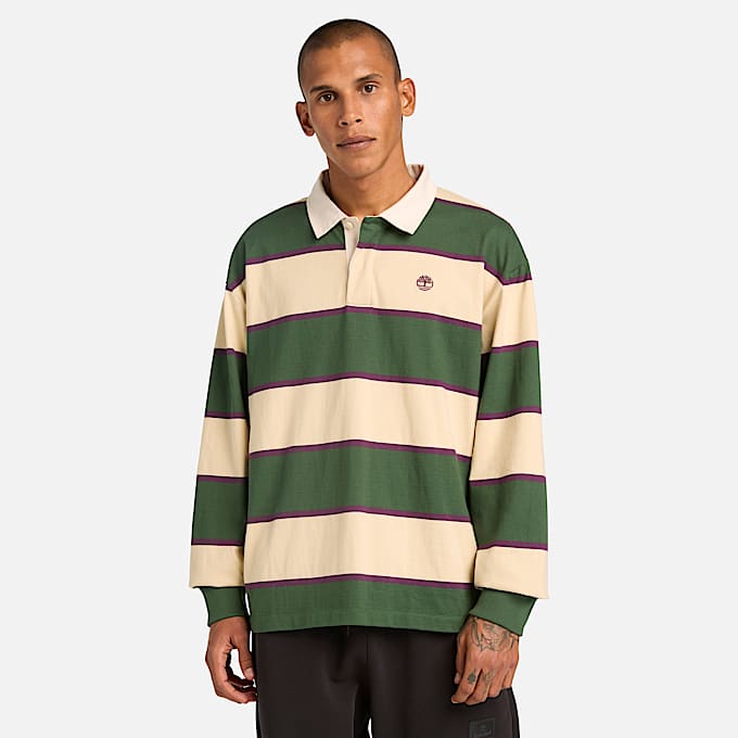 All Gender RugbyPolohemd DunkelgrnBeige TBL Grn ALT3