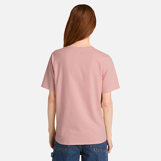 T-shirt de Manga Curta Dunstan para Mulher em cor-de-rosa
