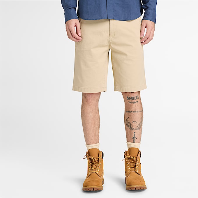 Topsfield ChinoShorts aus Twill fr Herren in Beige TBL Beige ALT1