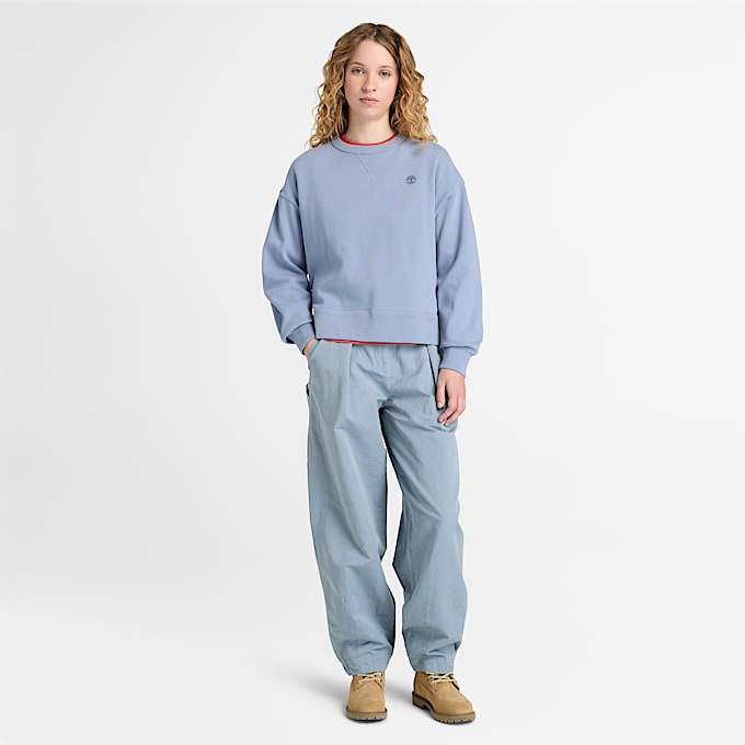 Lush Crewneck Sweatshirt for Women in Blue TBL Blue ALT2