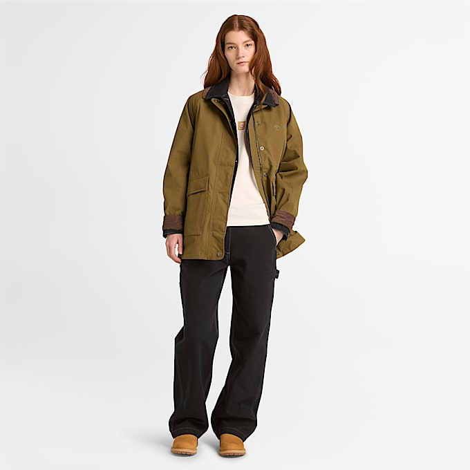 Canvas Straight Trouser for Women in Black TBL Black ALT2