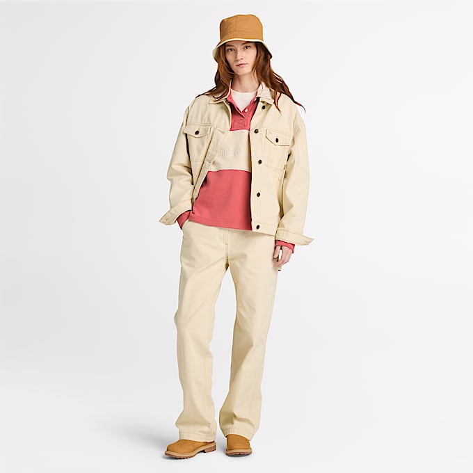 Polo de Râguebi Lush para Mulher em Vermelho