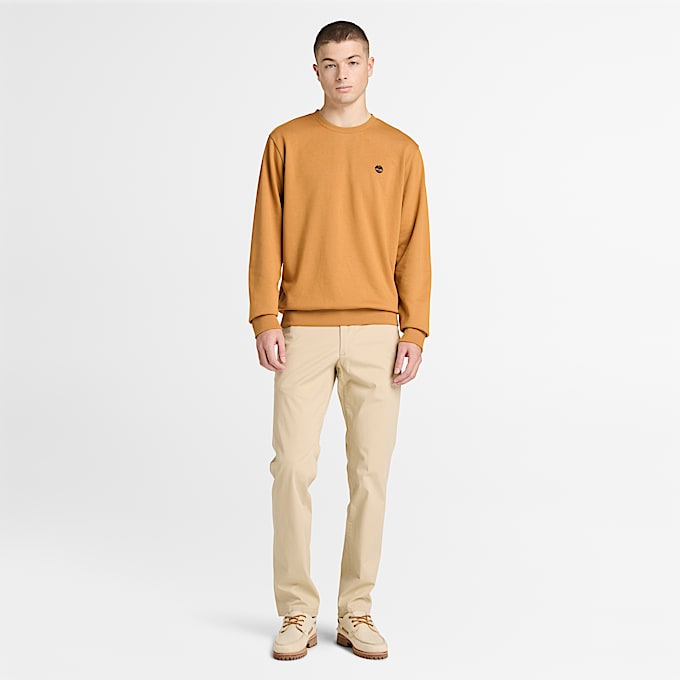 Oyster River Sweatshirt mit Rundhalsausschnitt fr Herren in Gelb TBL Gelb ALT2