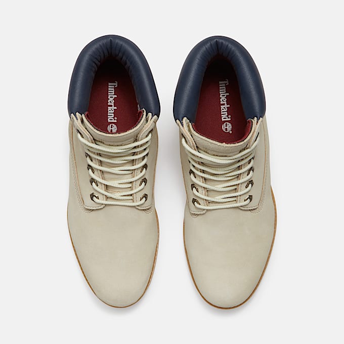 Timberland® Year of the Horse Premium 6-Inch Waterproof Boot for Men in Light Beige/Dark Blue