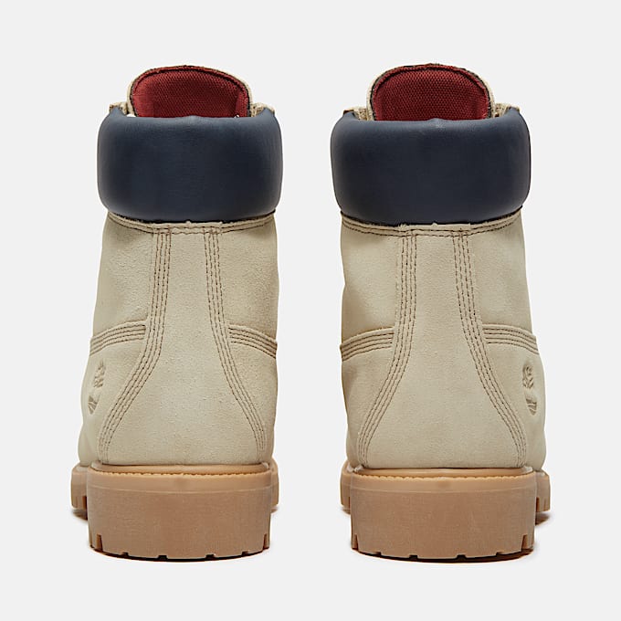 Timberland Year of the Horse Premium 6Inch Waterproof Boot for Men in Light BeigeDark Blue TBL Beige ALT5