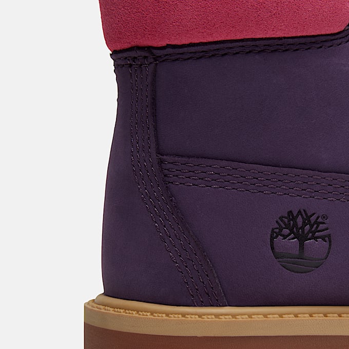 Wasserdichter Timberland Premium 6InchBoot fr Jugendliche in DunkelviolettHellpink TBL Violett ALT8