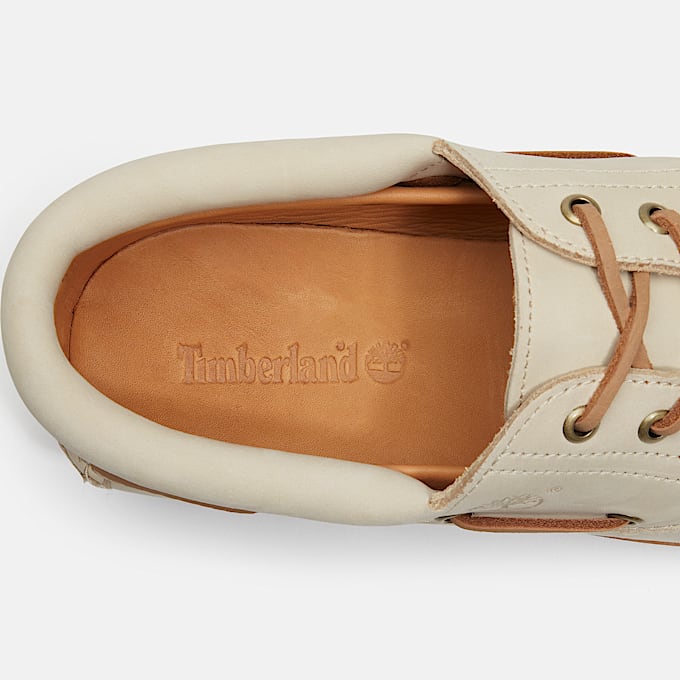 Timberland® Lake House 3-Eye Lug Boat Shoe for Men in Light Beige