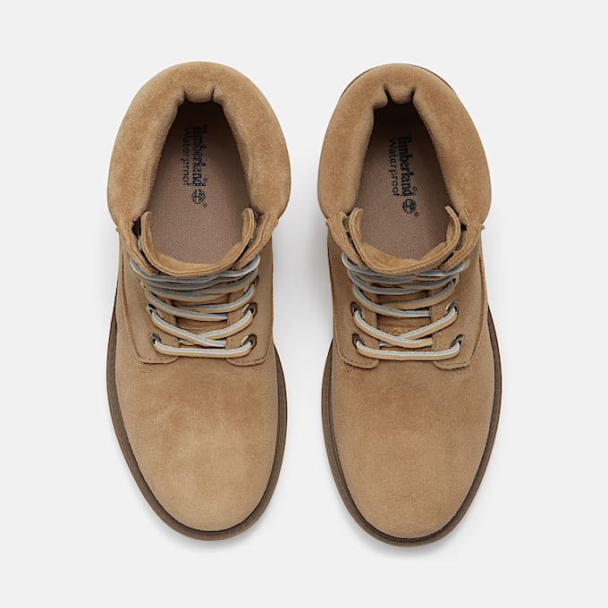 Timberland® Mix Tape 6-Inch Waterproof Boot for Women in Beige