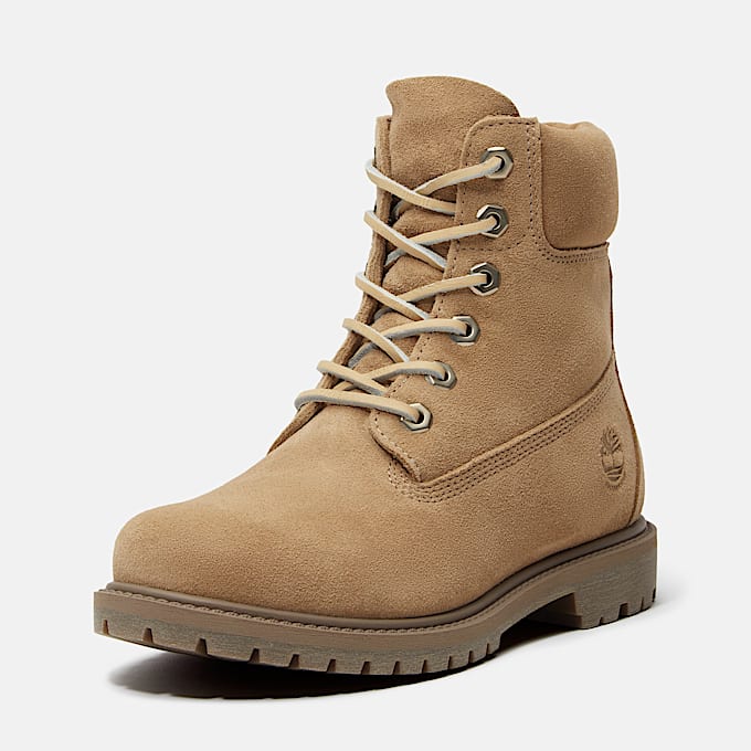 Timberland® Mix Tape 6-Inch Waterproof Boot for Women in Beige