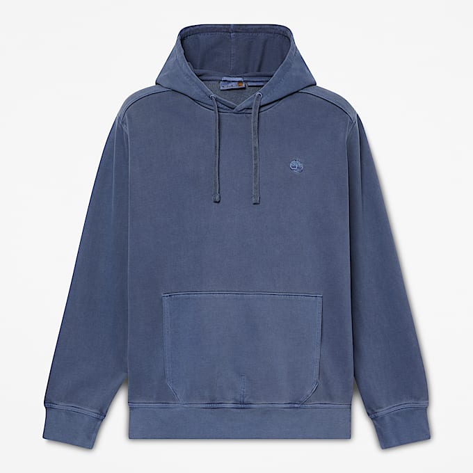 Merrymack River Garment Dyed Hoodie for Men in Dark Blue - 1