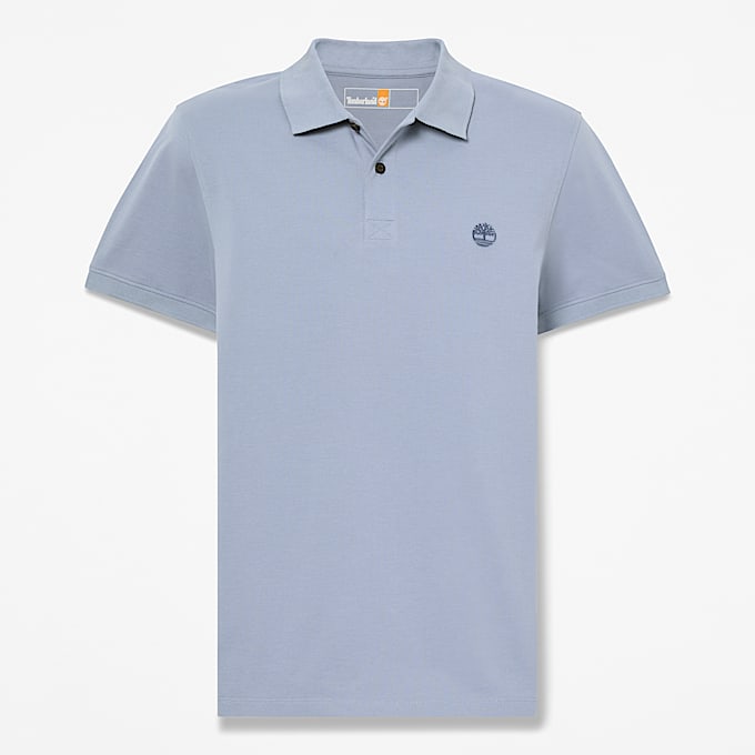 Millers River KurzarmPolohemd aus Stretchmaterial fr Herren in Blau TBL Blau HERO