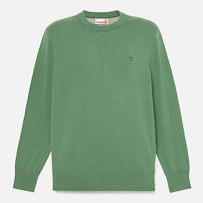 Pull en coton Williams River pour homme en vert fonc TBL Verte HERO