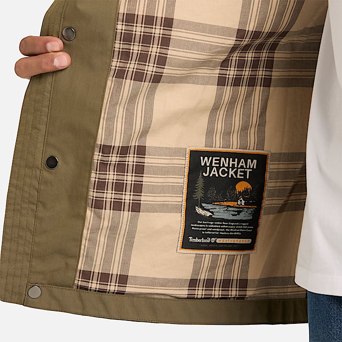 Wasserdichte Wenham Barn-Jacke für Herren in Grün