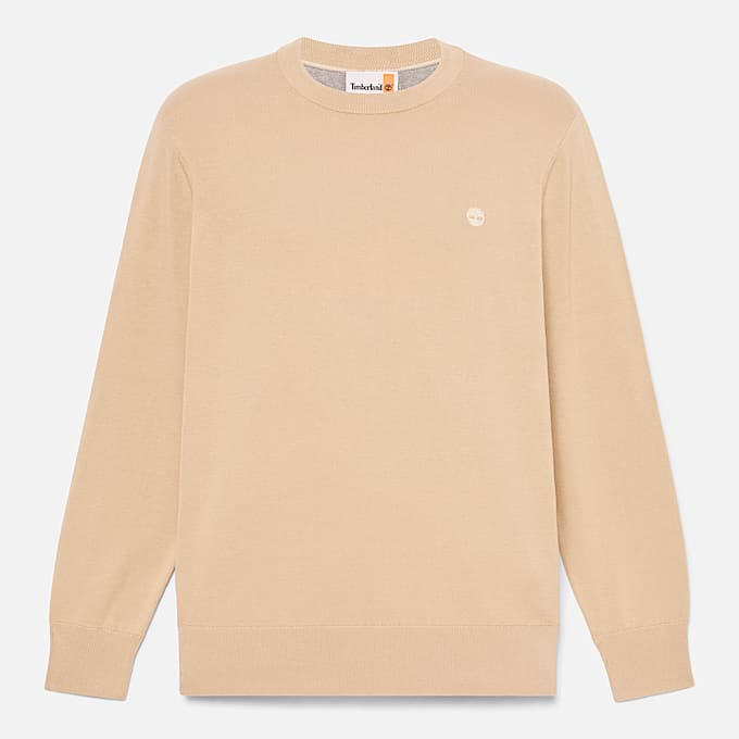 Williams River Cotton Jumper for Men in Beige TBL Beige HERO