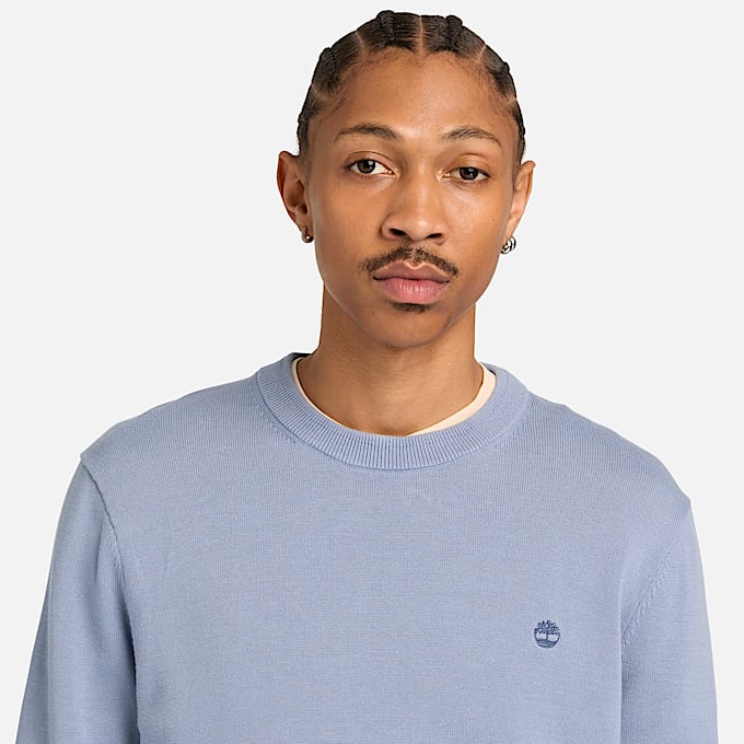 Williams River Baumwollpullover für Herren in Blau