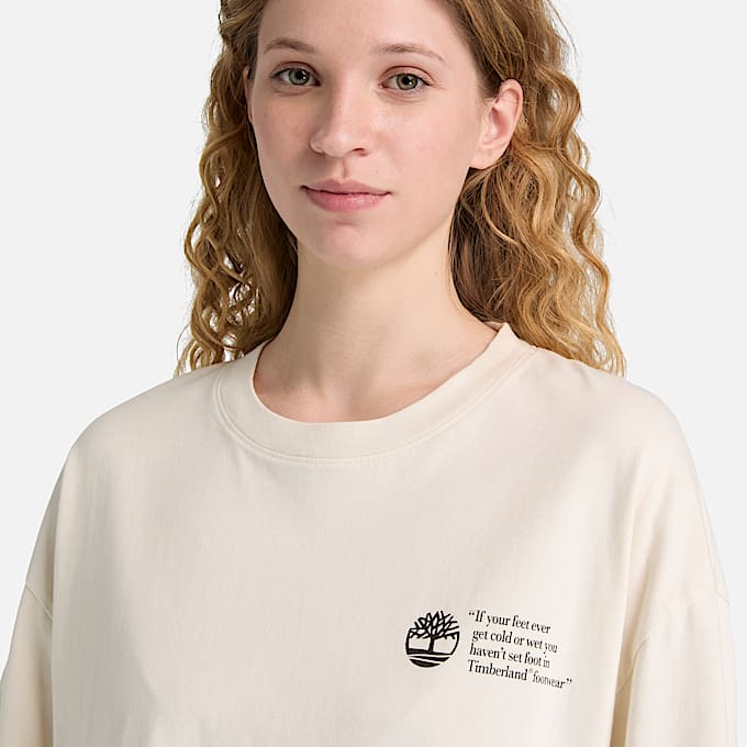 Camiseta gráfica Lake House unisex en blanco