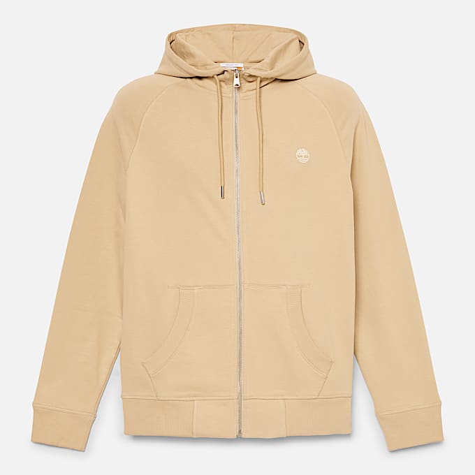 Exeter River FullZip Hoodie for Men in Beige TBL Beige HERO