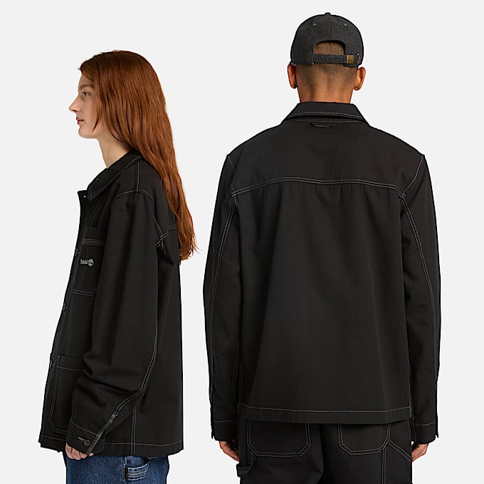 Chore Canvas Jacket in Black TBL Black ALT2