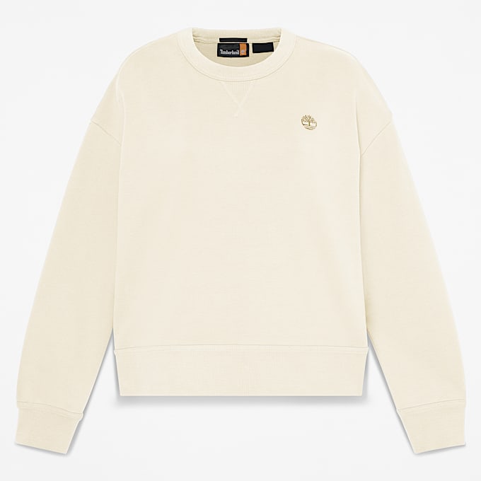 Camisola de Gola Redonda Lush para Mulher em bege - 1