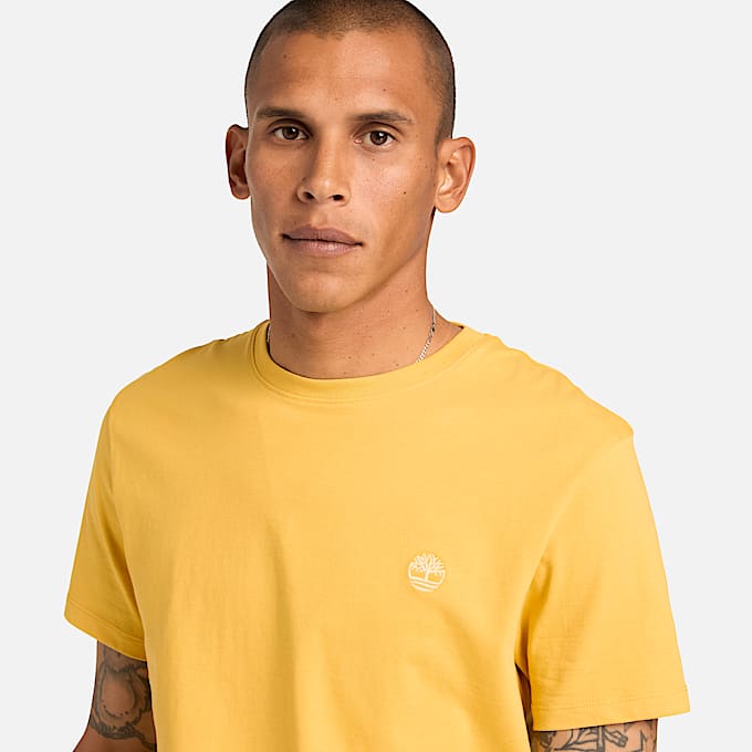 Camiseta de manga corta Dunstan River para hombre en amarillo