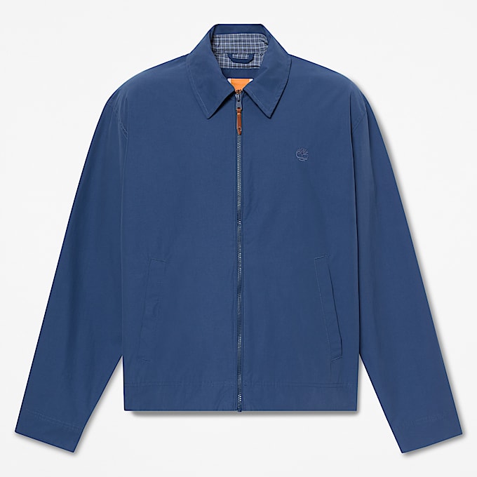 Stratham Durable Water Repellent Cotton Bomber for Men in Dark Blue - 1