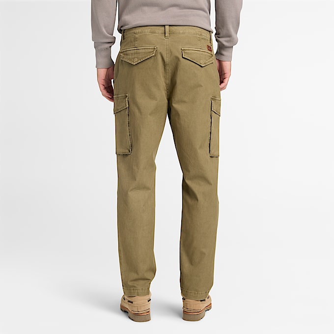 Garment Dyed Bedford Cargo Trouser for Men in Brown TBL Brown ALT8