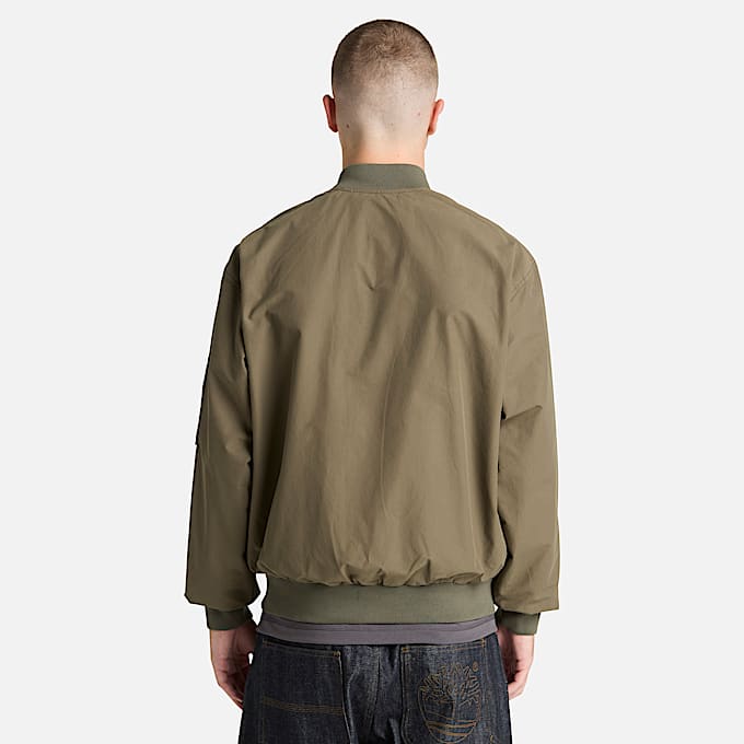 Durable Water Repellent Utility Bomber for Men in Green