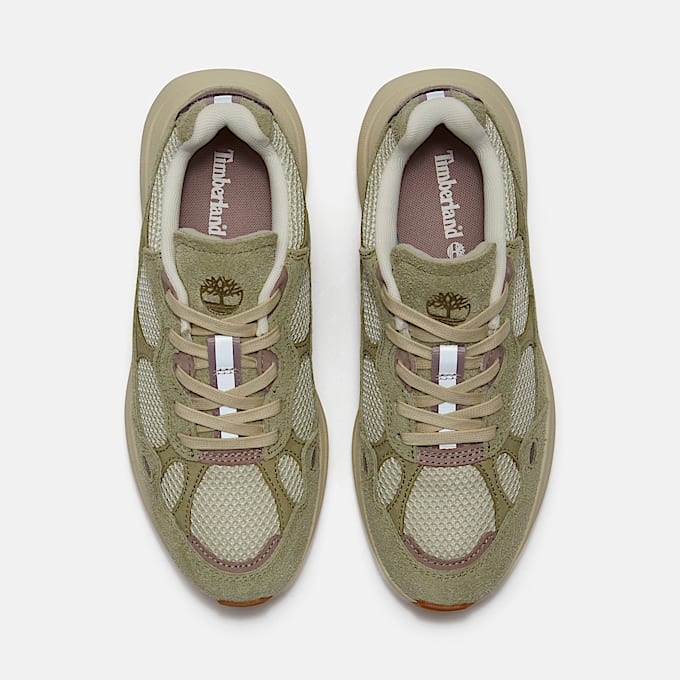 Hazel Lane Trainer for Women in Light BeigeLight Green TBL Beige ALT2