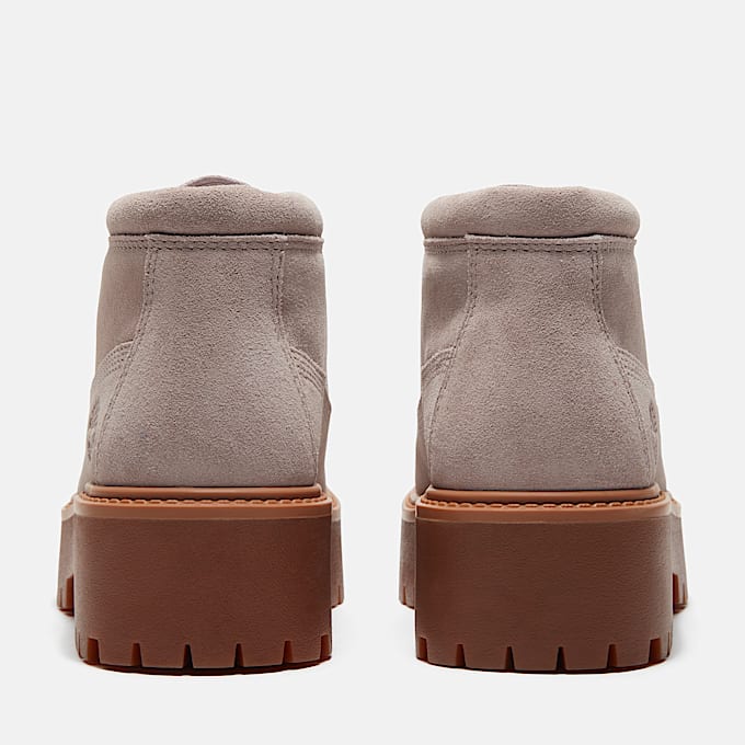 Halbhoher Stone StreetBoot mit Plateausohle fr Damen in Hellviolett TBL Violett ALT5