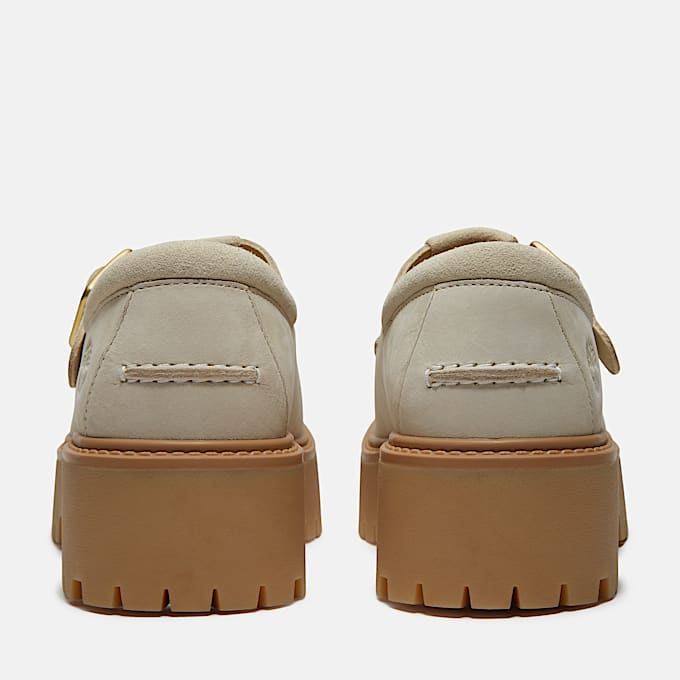 Stone Street Schnallenschuh mit Plateausohle fr Damen in Hellbeige TBL Beige ALT5