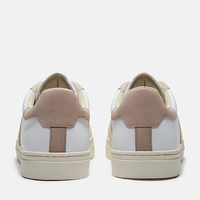 Lisbon Street Trainer for Men in White/Light Beige