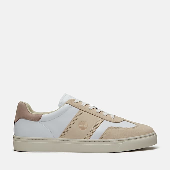 Lisbon Street Trainer for Men in WhiteLight Beige TBL Beige HERO