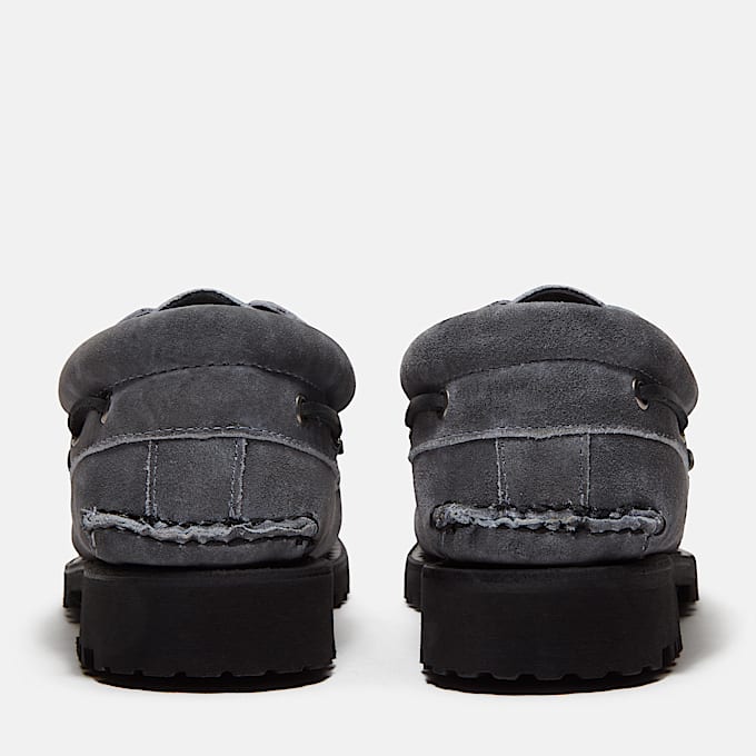 Timberland Mix Tape Authentic 3Eye Lug Boat Shoe for Men in Light Grey TBL Grey ALT5