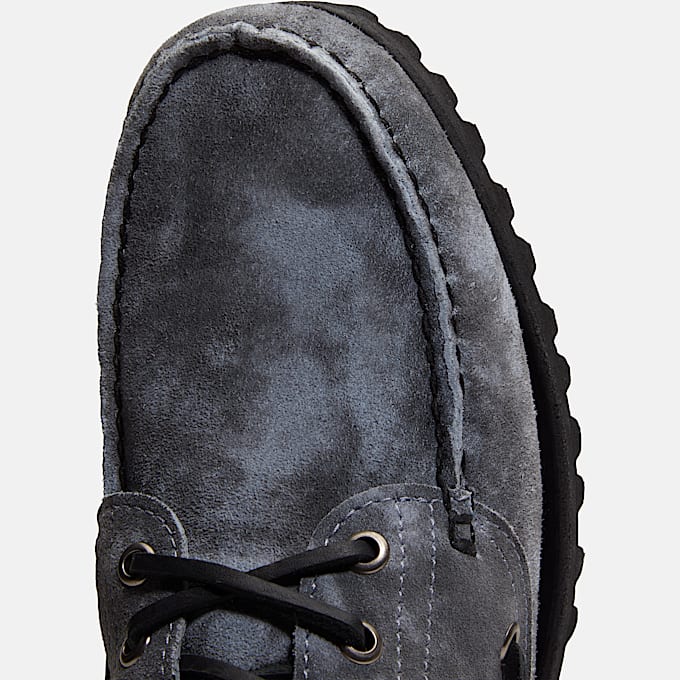 Timberland® Mix Tape Authentic 3-Eye Lug Boat Shoe for Men in Light Grey