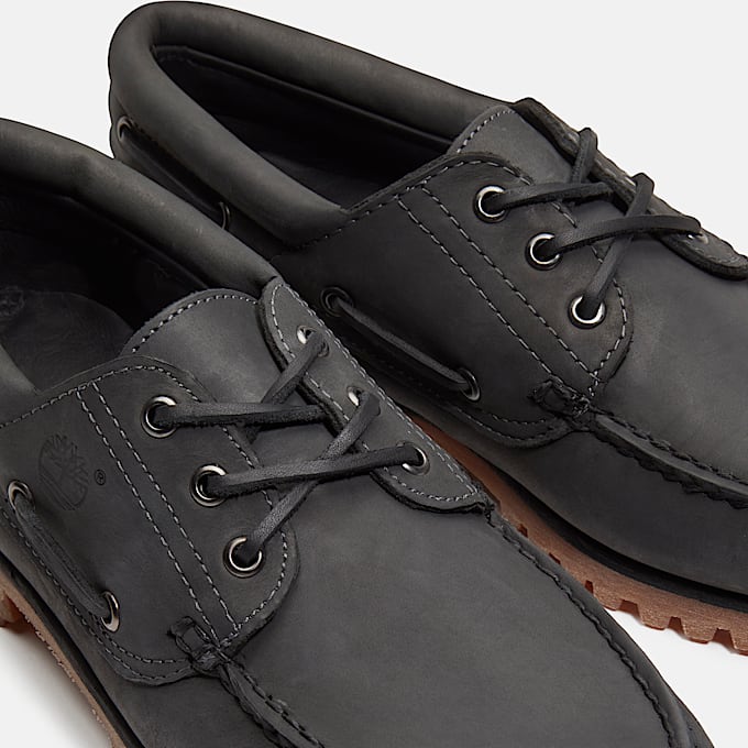 Timberland® Lake House 3-Eye Lug Boat Shoe for Men in Dark Grey