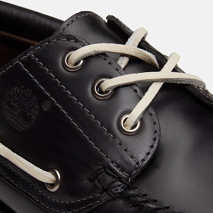 Timberland Road Trip 3Eye Lug Handsewn Boat Shoe for Men in BlackBrown TBL Black ALT8