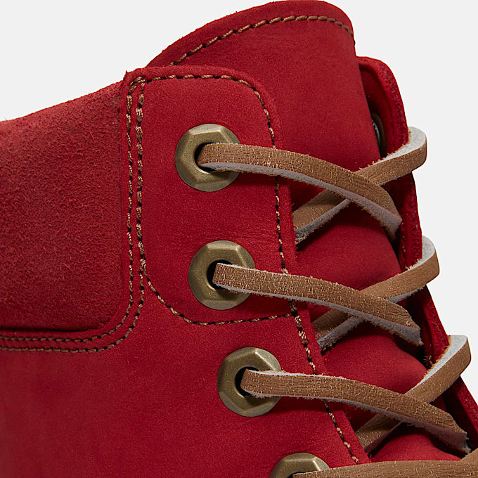 Bota Plataforma Impermeável Stone Street 6-Inch para Mulher em Vermelho