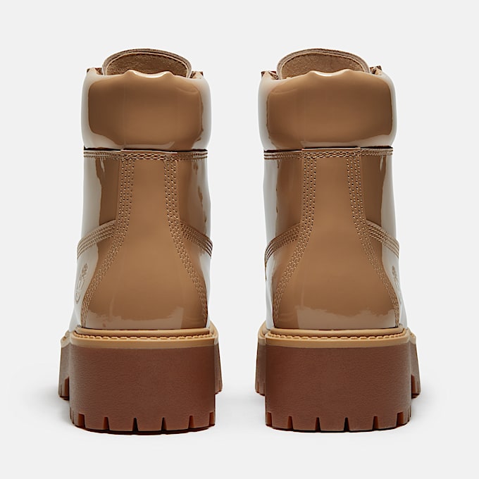 Stone Street 6-Inch Waterproof Platform Boot for Women in Beige