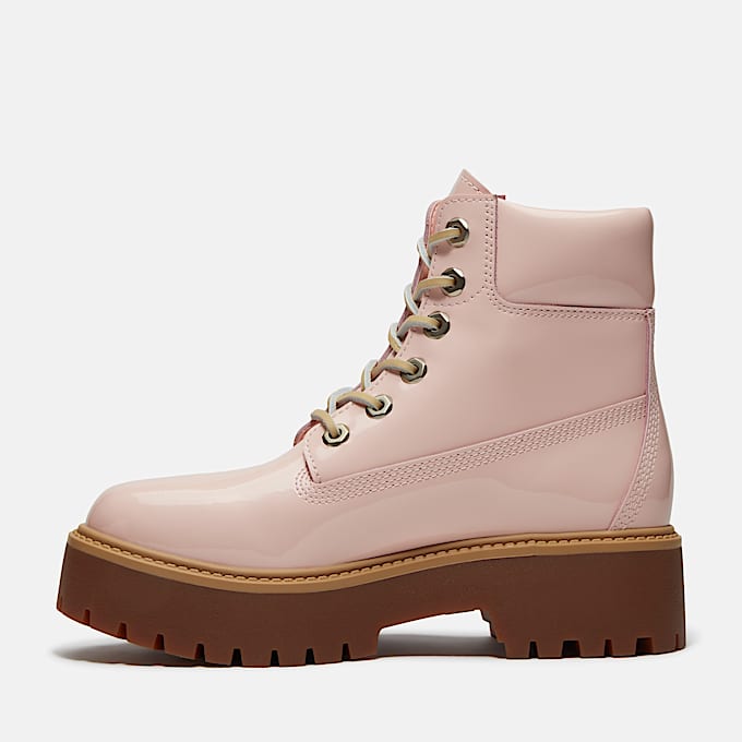 Wasserdichter Stone Street 6-Inch-Boot mit Plateausohle für Damen in Hellpink