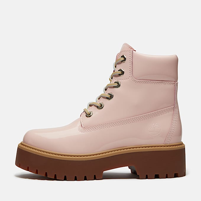 Wasserdichter Stone Street 6-Inch-Boot mit Plateausohle für Damen in Hellpink