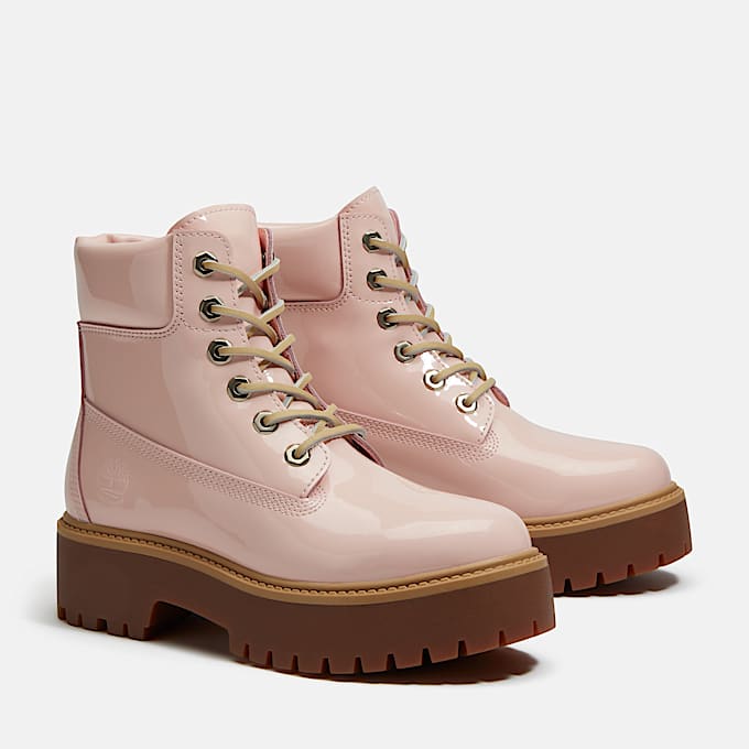 Stone Street 6Inch Waterproof Platform Boot for Women in Light Pink TBL Pink ALT4