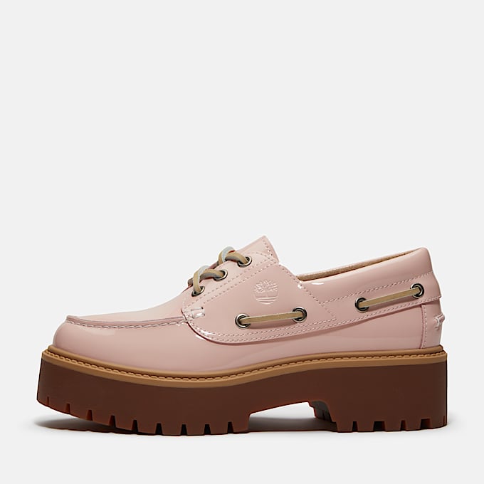 Stone Street Platform Boat Shoe for Women in Light Pink TBL Pink ALT9