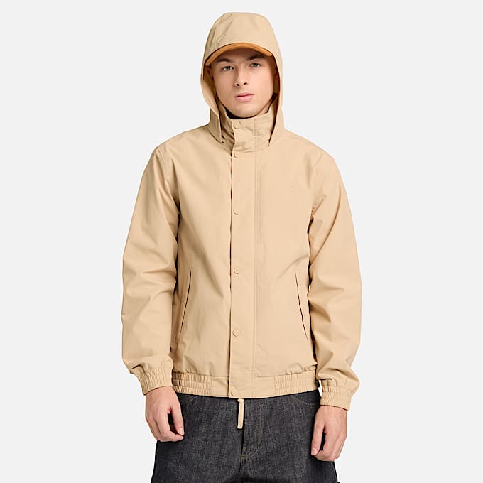 Waterproof Bomber for Men in Beige