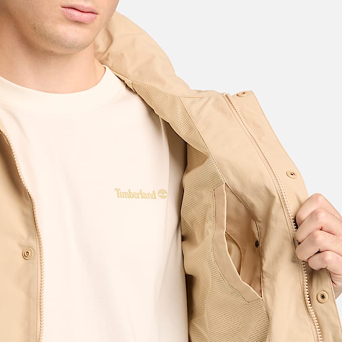 Waterproof Bomber for Men in Beige