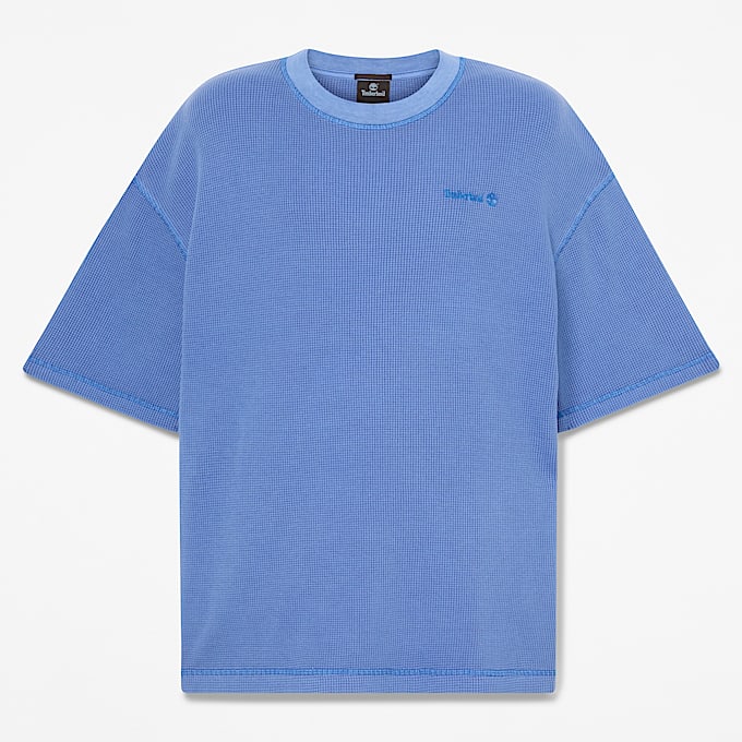 All Gender TShirt mit Waffelmuster in Blau TBL Blau HERO