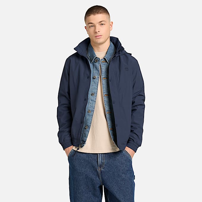 Waterproof Bomber for Men in Dark Blue