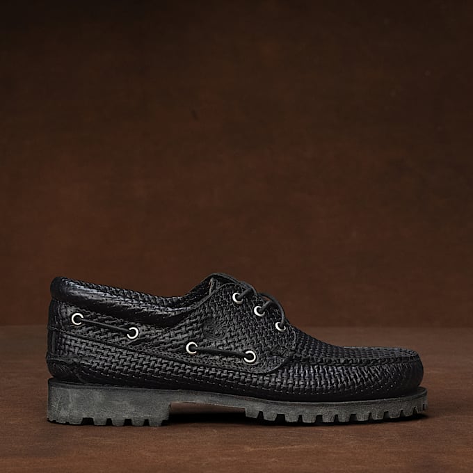 Sapato de Vela Cosido à Mão com Reentrâncias e 3 Ilhós Timberland® Authentic para Homem em preto - 1