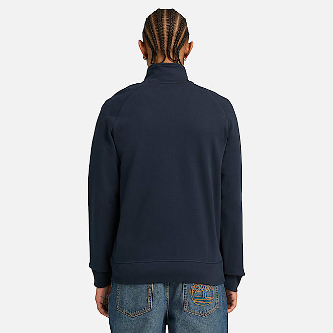 Exeter River Full Zip Sweatshirt for Men in Dark Blue TBL Blue ALT8