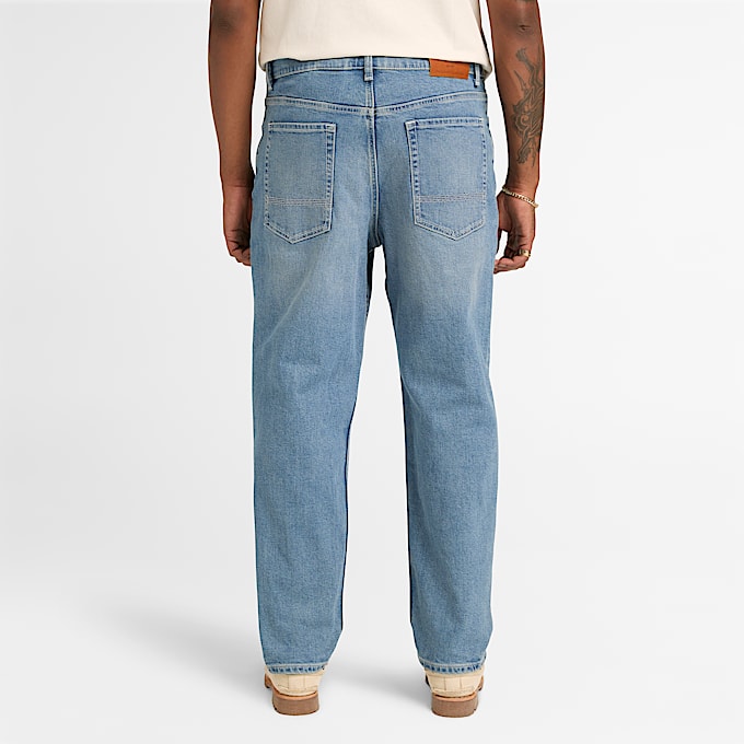 Bequeme StretchJeans mit schmal zulaufendem Bein fr Herren in Blau TBL Blau ALT8